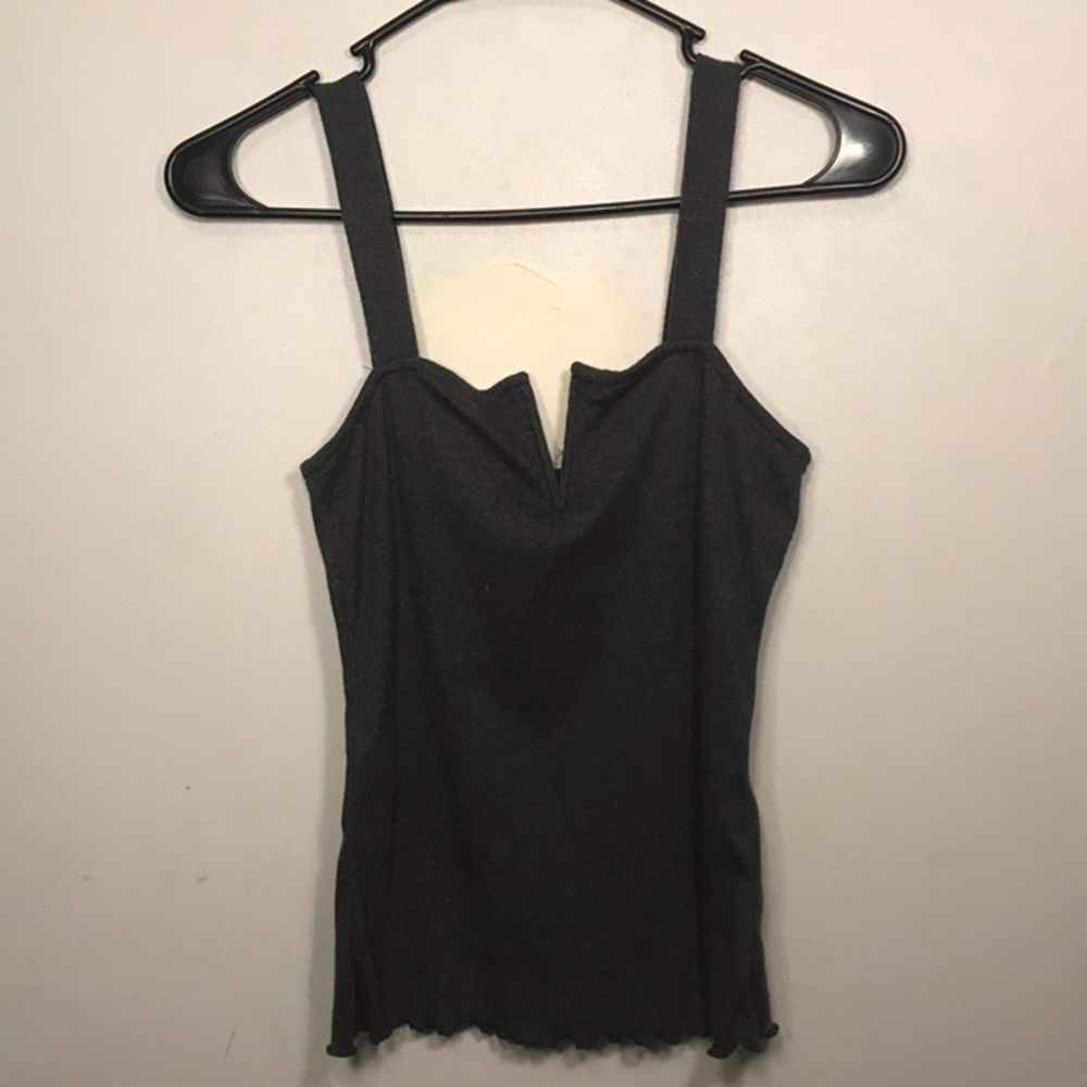 grey or maroon tank top v neck